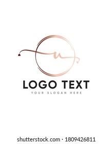 An incredibly classic style letter type U  logo template, Vector logo for business and company identity