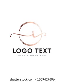 An incredibly classic style letter type I  logo template, Vector logo for business and company identity