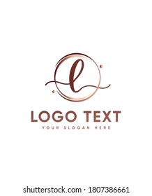 An incredibly elegant and flowing letter type L logo template, Vector logo for business and company identity 