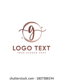 Una plantilla de logotipo G de tipo carta increíblemente elegante y fluida, logotipo vector para identidad empresarial y de empresa 