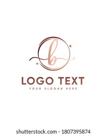 Una plantilla de logotipo tipo B de carta increíblemente elegante y fluida, logotipo vector para identidad empresarial y de empresa 