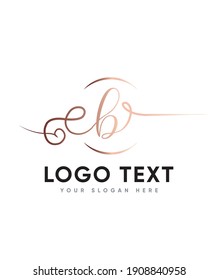 Incredibly magical and elegant swashes gorgeous script B logo template, vector logo for business and company identity 