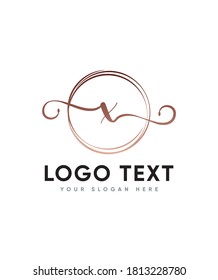 An incredibly stunning script letter X  logo template with beautiful letters and extravagant swashes, Vector logo for business and company identity