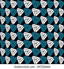  Incredibly Triangles pattern on black background