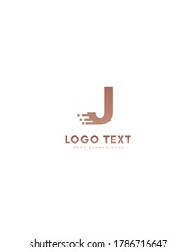 An incredibly unique display letter type J  logo template, Vector logo for business and company identity 
