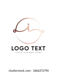 Incredibly versatile and a spectacular handwritten letter type I  logo template, Vector logo for business and company identity