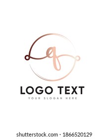 Incredibly versatile and a spectacular handwritten letter type Q  logo template, Vector logo for business and company identity