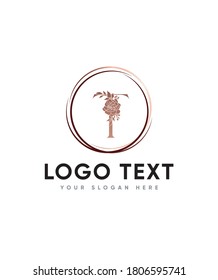 Incredibly versatile style with flower themed letter type T logo template, Vector logo for business and company identity