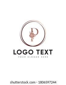 Incredibly versatile style with flower themed letter type P logo template, Vector logo for business and company identity