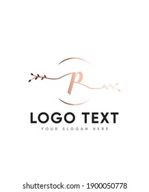 Incredibly versatile style and a stunning handwritten letter type P logo template, Vector logo for business and company identity 