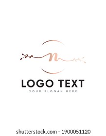 Incredibly versatile style and a stunning handwritten letter type N logo template, Vector logo for business and company identity 