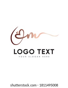 Incredibly versatile style type M logo template, vector logo for business and company identity 