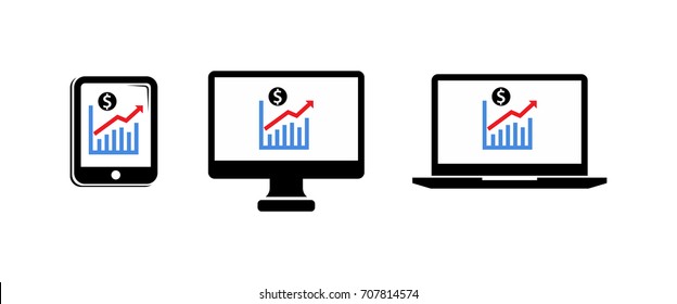 increment chart of selling on gadget
