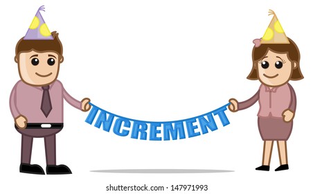 Increment Day - Cartoon Business Characters