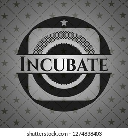 Incubate dark icon or emblem