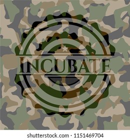 Incubate on camo texture