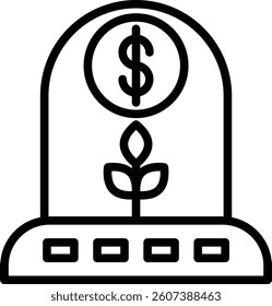 Incubation Center Vector Iine Icon Design