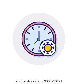 Incubation Period Icon In Vector. Logotype