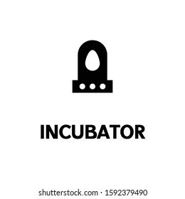 Incubator icon. Animal farm symbol. Logo design element