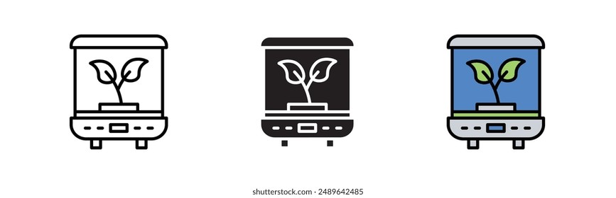 incubator icon in different style vector illustration. colored and black incubator vector icons designed in filled, outline, line and stroke style can be used for web, mobile,