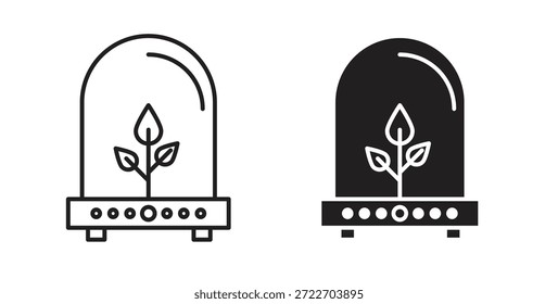 Icono de incubadora Ilustración vectorial aislada. Pictograma de Vector para Web y App