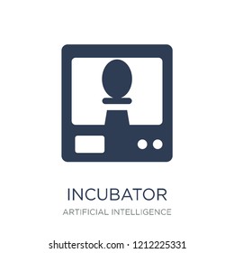 Incubator icon. Trendy flat vector Incubator icon on white background from Artificial Intelligence, Future Technology collection, vector illustration can be use for web and mobile, eps10