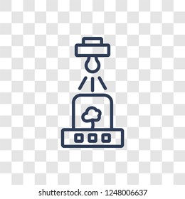 Incubator icon. Trendy linear Incubator logo concept on transparent background from Artificial Intellegence and Future Technology collection