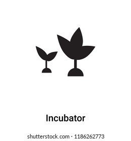 Incubator icon vector isolated on white background, logo concept of Incubator sign on transparent background, filled black symbol