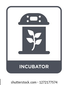 incubator icon vector on white background, incubator trendy filled icons from Future technology collection, incubator simple element illustration