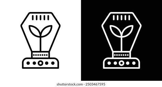 Incubator thin line vector icon set.