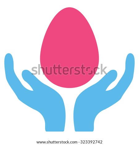 Incubator vector icon. Style is bicolor flat symbol, pink and blue colors, rounded angles, white background.