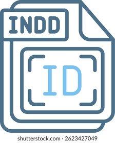 INDD Line Two Colour Icon