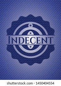 Indecent jean background. Vector Illustration. Detailed.