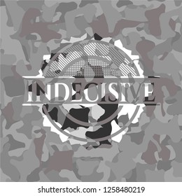 Indecisive on grey camo pattern