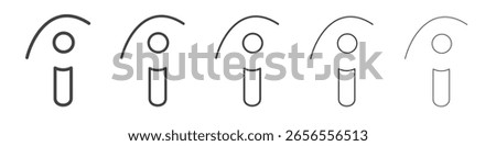 Indeed icon outline ilustration vector symbol
