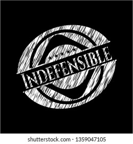 Indefensible chalkboard emblem