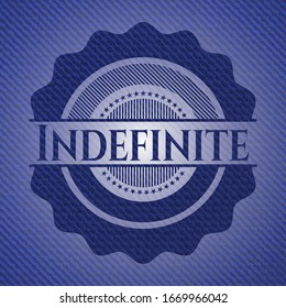 Indefinite with jean texture. Vector Illustration. Detailed.