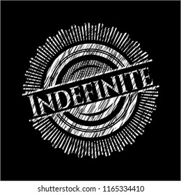 Indefinite on chalkboard