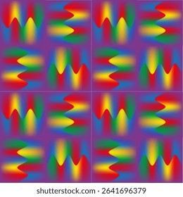  indefinite vector seamless pattern consisting of various multicolored graphic elements.  Seamless texture