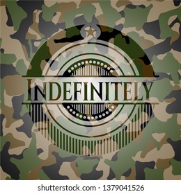 Indefinitely on camo pattern