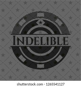 Indelible dark emblem. Retro