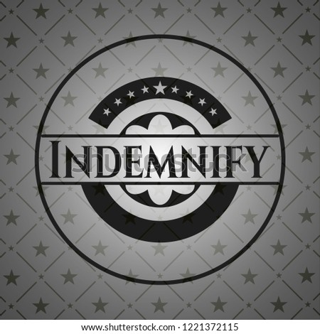 Indemnify dark icon or emblem