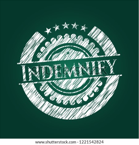 Indemnify on chalkboard