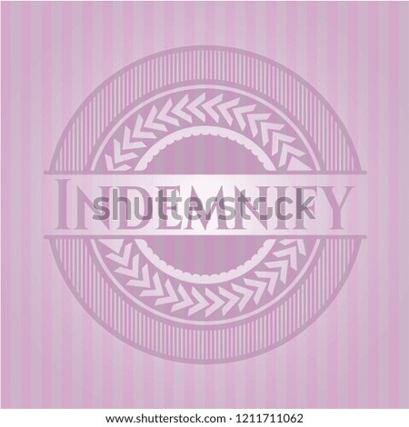 Indemnify retro pink emblem