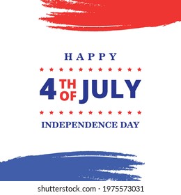 indenpendence day 4 th of july invitation party background banner flyer social media sticker sale celebration of america
