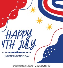 unabhängiger Tageshintergrund 4. Juli vereinter US-Bundesstaat