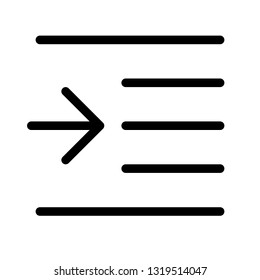 Indent center left shift paragraph-body arrow-direction align increase-margin