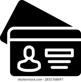 indentity glyph icon illustration vector

