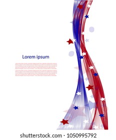 Indepence day, Blue and red waves