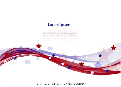 Indepence day, Blue and red waves